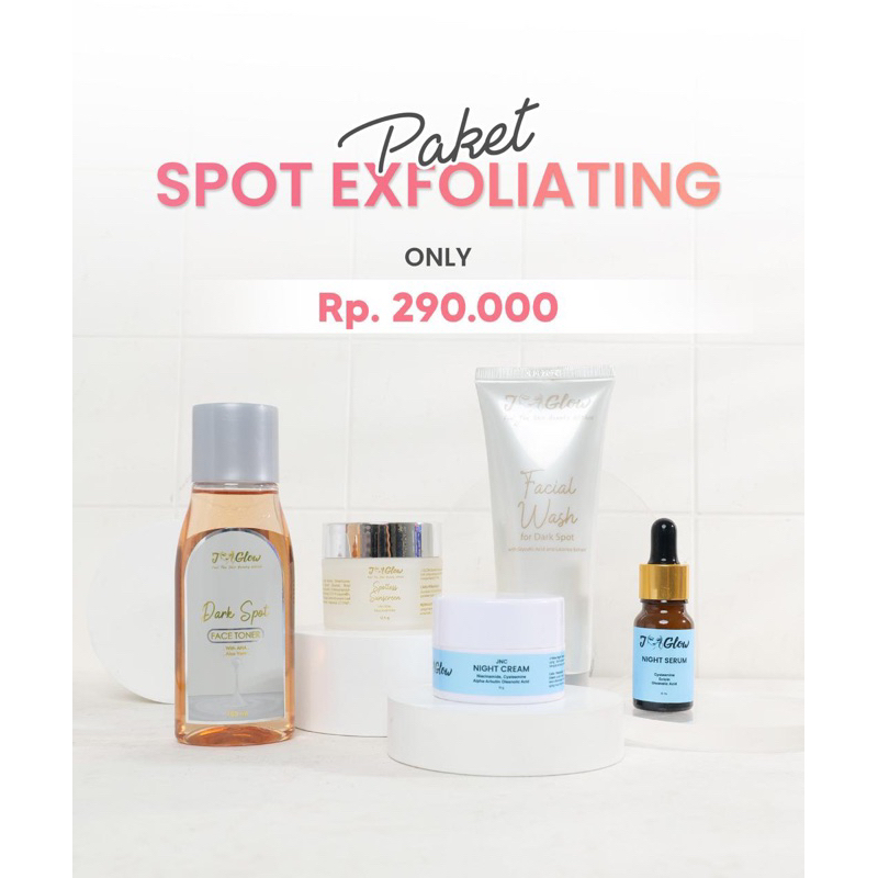 jglow paket flek serum malam jnc bpom mencerahkan serta memudarkan flek hitam