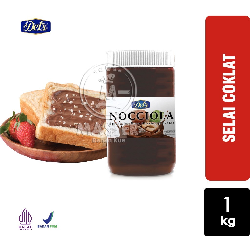 

Selai Coklat Hazelnut Filling Spread NOCCIOLA [Toples 1kg]