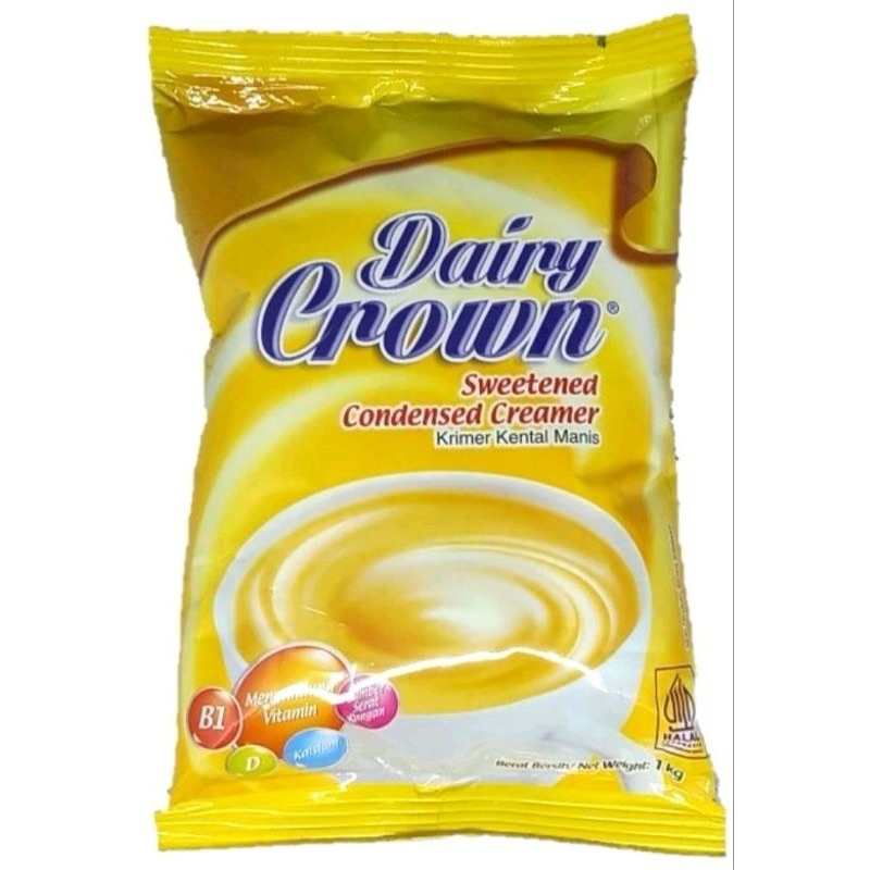 

Dairy Crown 1kg / Susu Krimer Kental Manis 1kg Dairy Crown