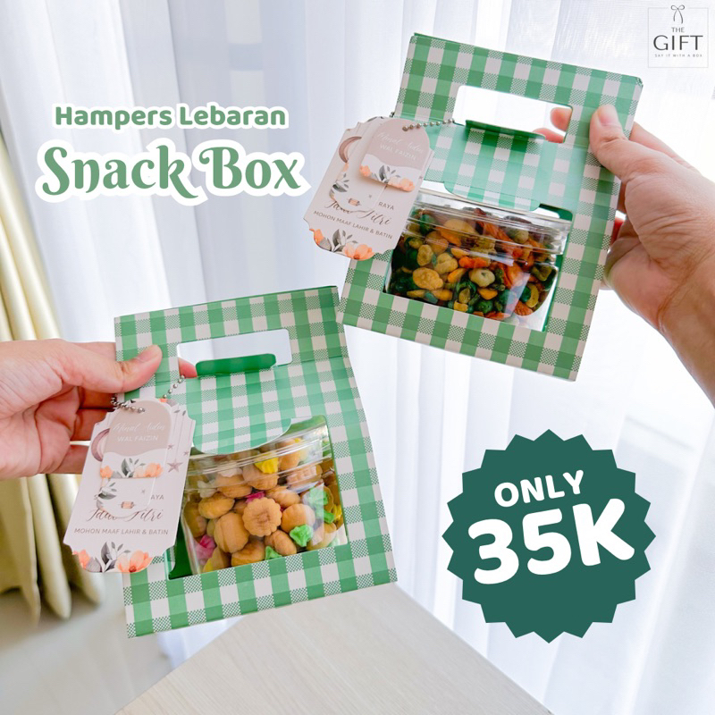 

Hampers Snack Box Aneka Cemilan Parcel Lebaran Set Kado size 250gram