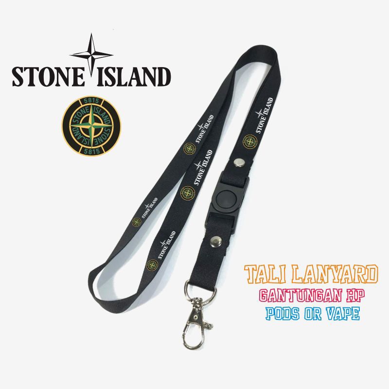 

Tali Lanyard STONE ISLAND / Lanyard Hitam Premium lanyard anime cartoon kartun distro / gantungan kunci / gantungan id card / gantungan flashdisk / nametag hp name tag / gantungan pengait handphone u