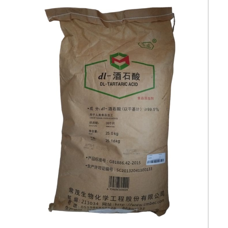 

Asam Tartar / Tartaric Acid - 25kg