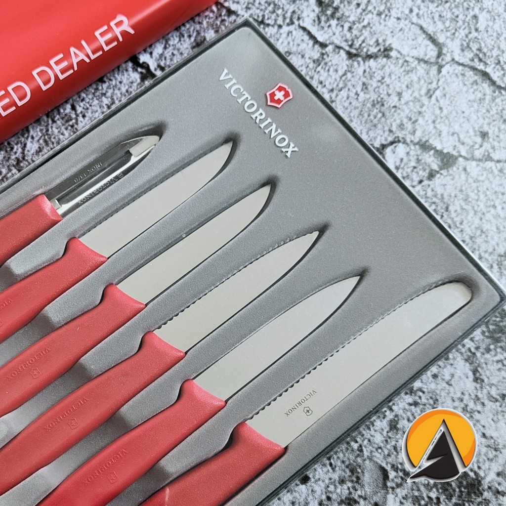 knife set pisau paring victorinox 6 pcs original 5.1111.6