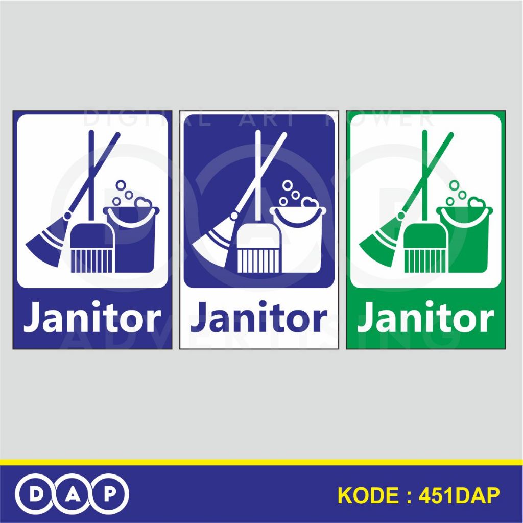 

451 - STIKER JANITOR POTRAIT - 20X30 - VYNIL - TERBAIK