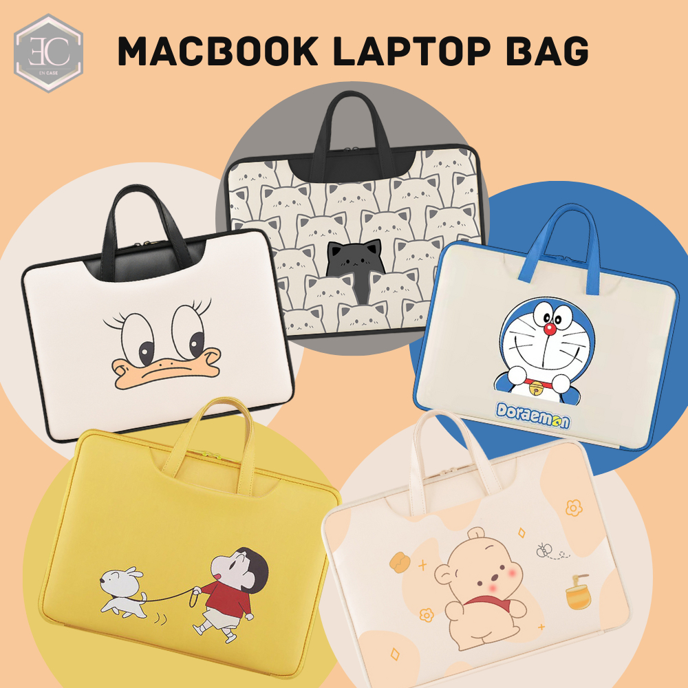 Tas Pouch Sleeve Bag Laptop Macbook Air Pro 13 15 Inch Kartun Lucu