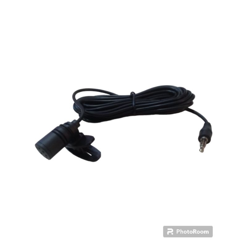 Mic lavalier microphone clip on jepit recording condenser smule joox cable 3 meter kabel 3m