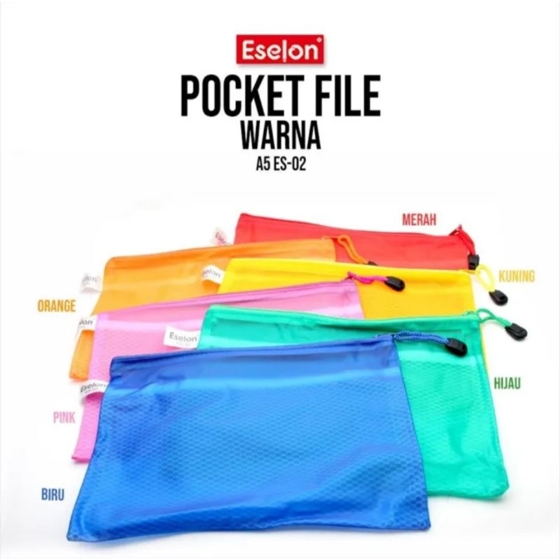 

POCKET FILE RAINBOW/WARNA ESELON A5/A6