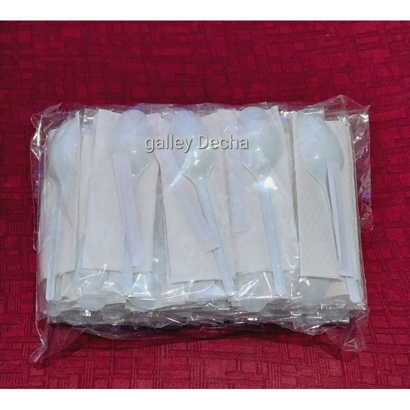 Sendok Set Lengkap Tisu Dan Tusuk Gigi | Sendok Tisu tusuk gigi |Paket Lengkap Sendok Tisu Tusuk Gig