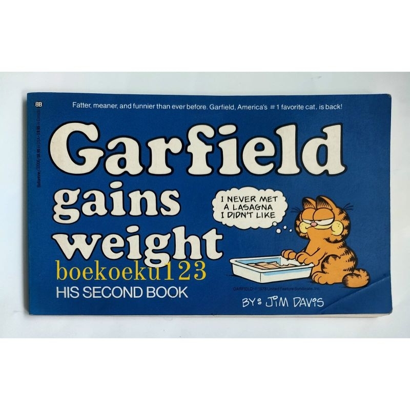KOMIK PL LANGKA GARFIELD GAINS WEIGHT HIS SECOND BOOK