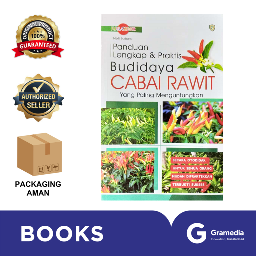 Gramedia Bintaro -   Panduan Lengkap Dan Praktis Budidaya Cabai Rawit Yang Paling