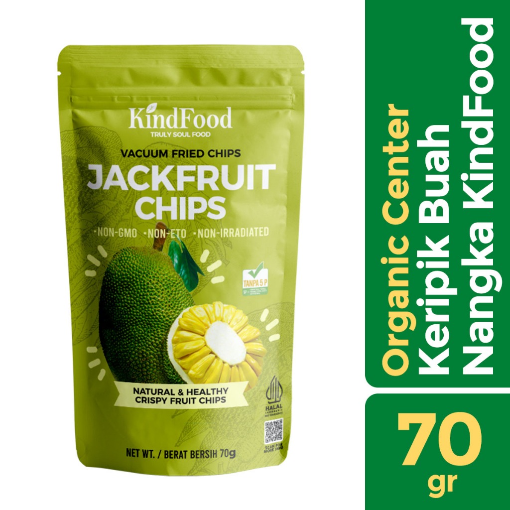 

Organic Center - Jackfruit Chips 60gr - Keripik Nangka - Snack Sehat