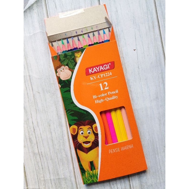 

PENSIL WARNA KAYAGI KY-CP1224 12 BATANG 24 WARNA