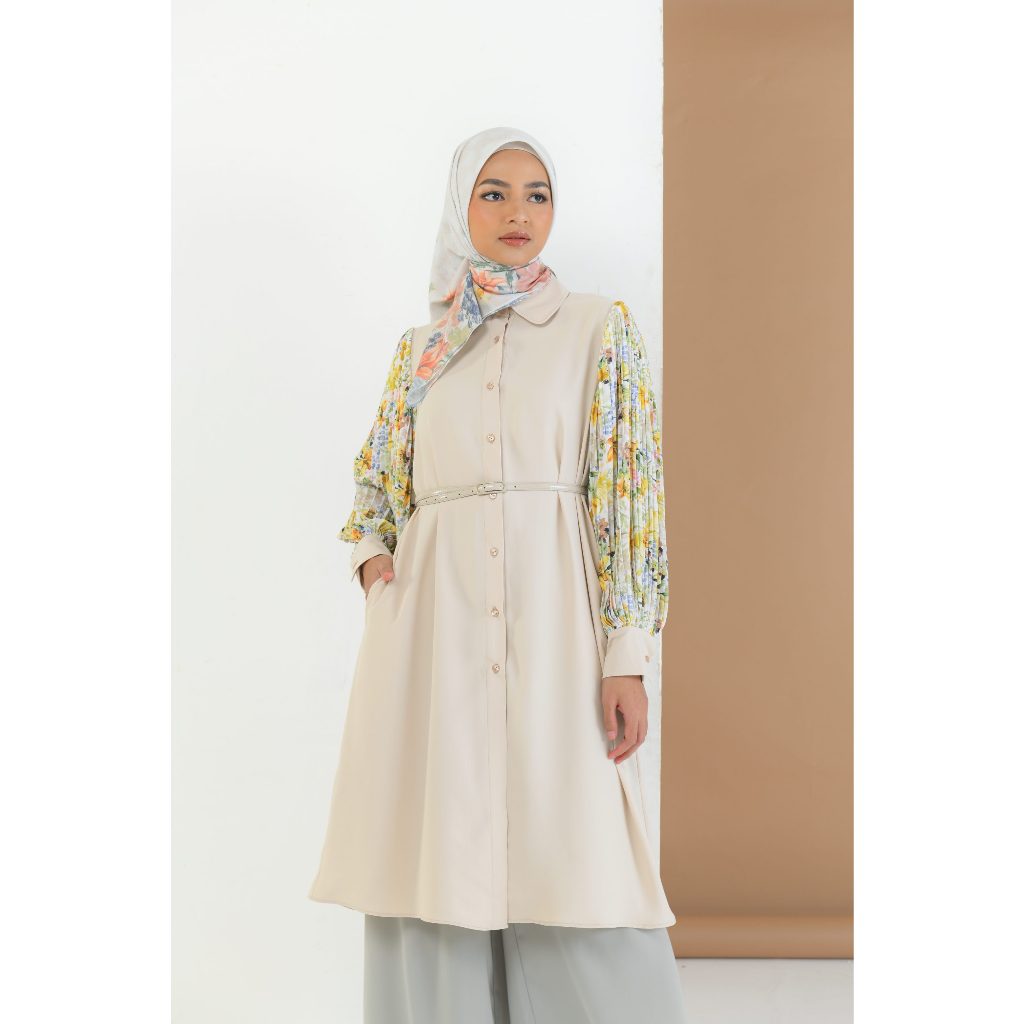 ZOYA - ZAZIE MIDI DRESS WANITA BAHAN POLY PREMIUM BUSUI & WUDHU FRIENDLY