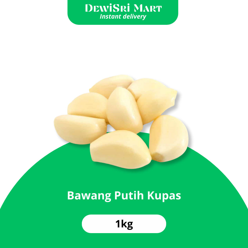 

Bawang Putih Kupas 1kg - Dewi Sri Mart