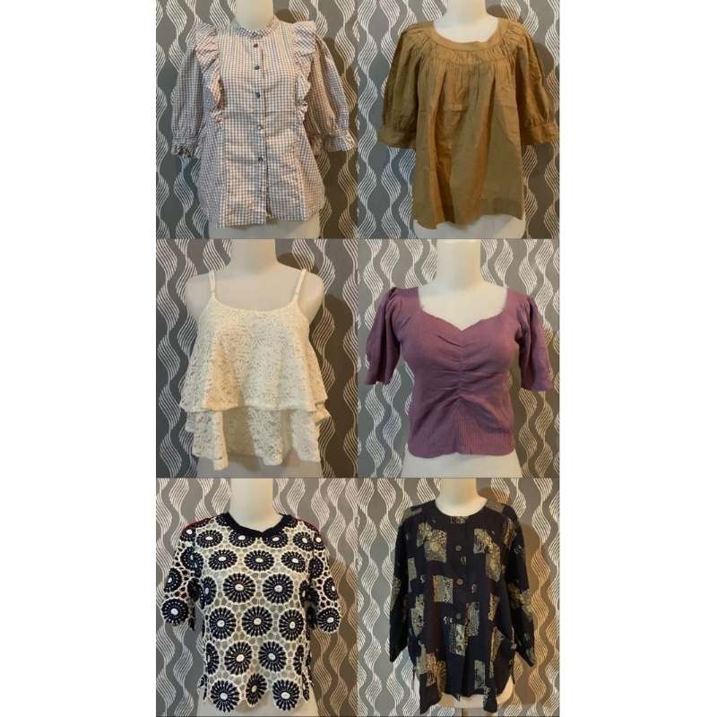 Blouse Thrift/Preloved/Korean Style/Cardigan