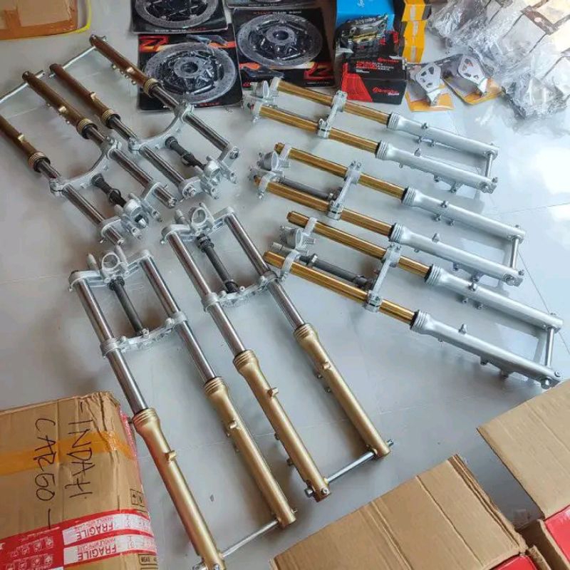 SHOCK DEPAN NINJA R NINJA RR IMPORT KUALITAS MIRIP ORI PNP HONDA CB GL MP TIGER