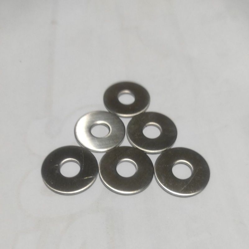 Ring Plat stainless M6 lebar