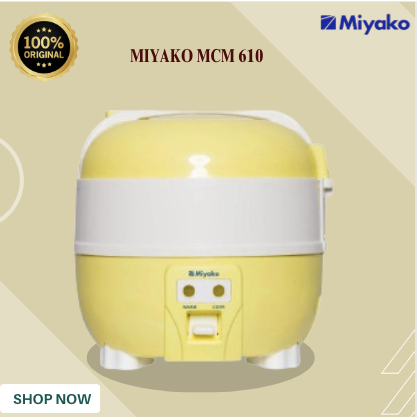 RICE COOKER MIYAKO MCM 610 MAGIC WARMER PLUS/MCM-610/MCM 610/MCM610/MIYAKO MAGIC COM BERGARANSI ORI