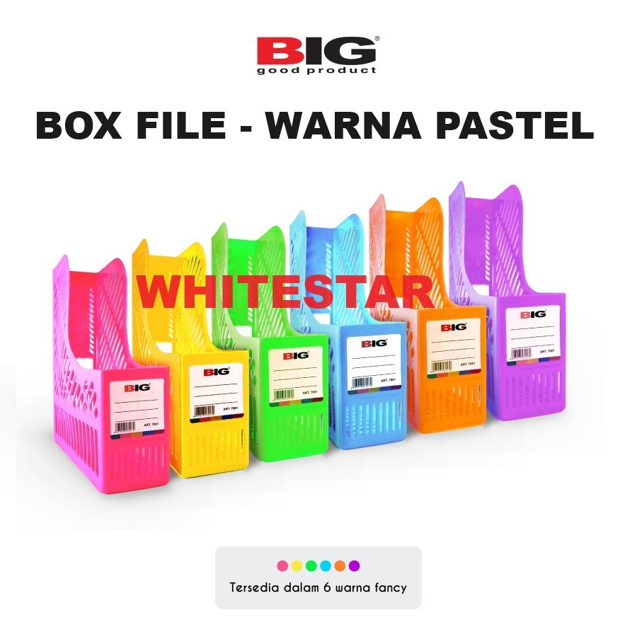 

box file plastik big - pastel 7001