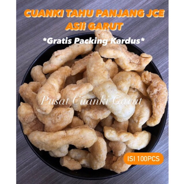 

CUANKI TAHU PANJANG JCE ASLI GARUT ISI 100PCS