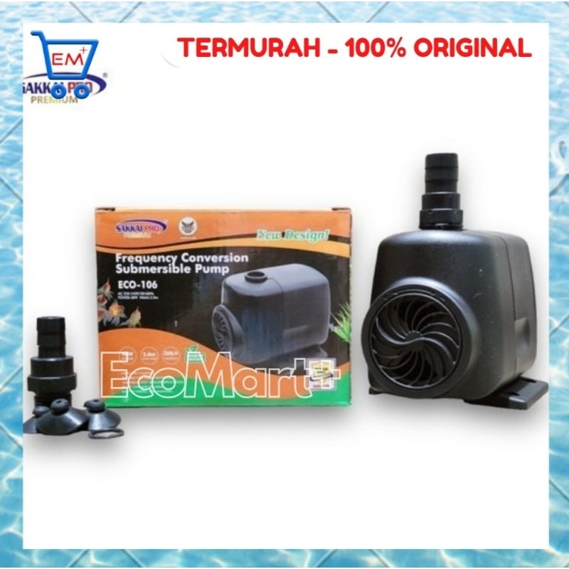 Pompa Sakkai Pro Eco 106 Pompa Celup Submersible Water Pump Aquarium Sakkai Pro Eco 106 Sakkai Eco