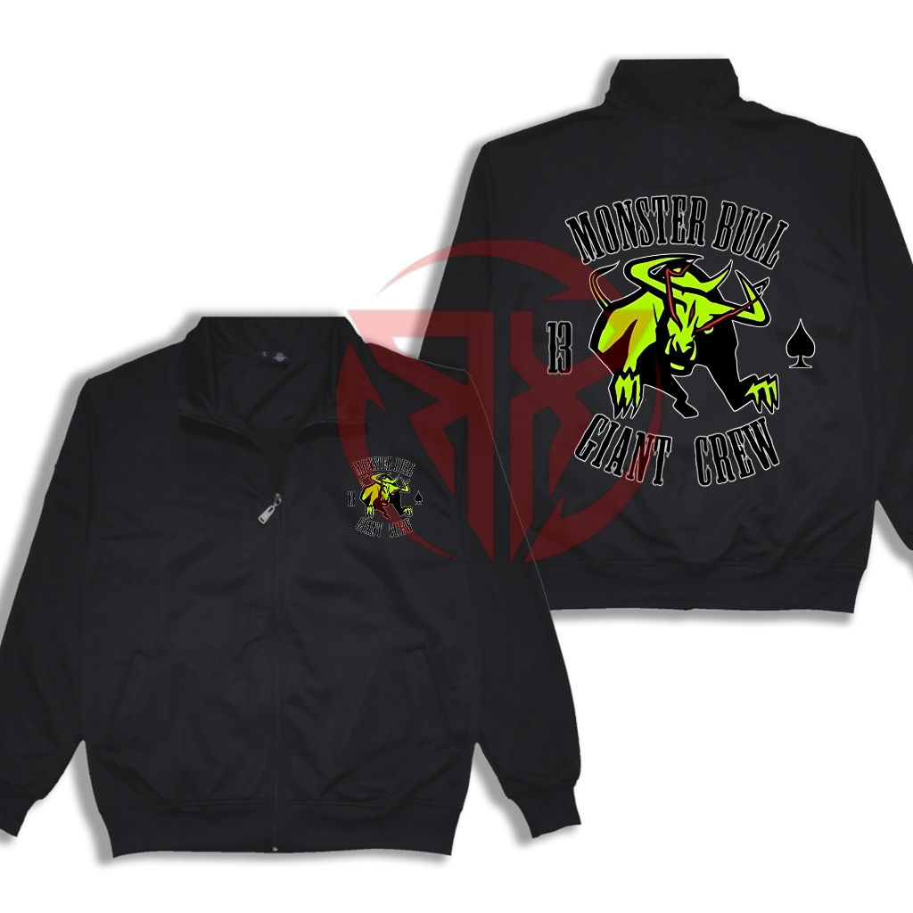 Jaket Tractop Team Monster Bull Winbreaker Manhwa Korea