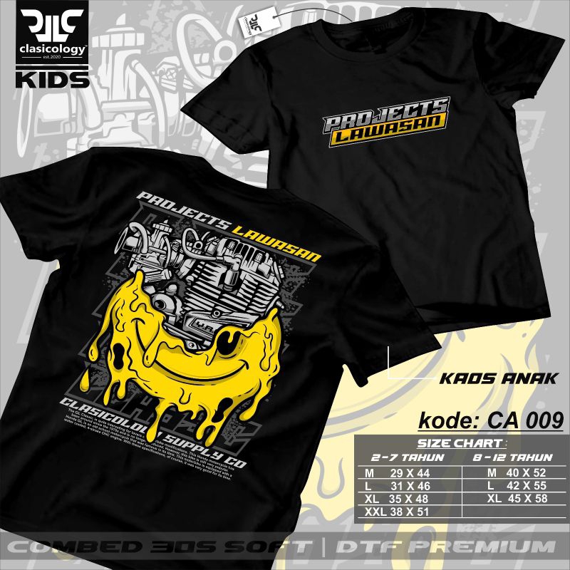 kaos cb anak kaos gl100 anak kaos herex anak kaos honda anak CA09