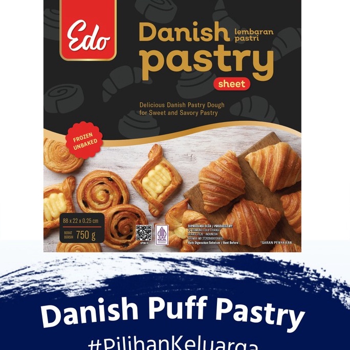 

55 COD EDO Danish Pastry Sheet 75 GRam