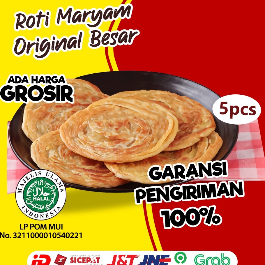 

DISKON Roti cane Roti Maryam Roti Konde