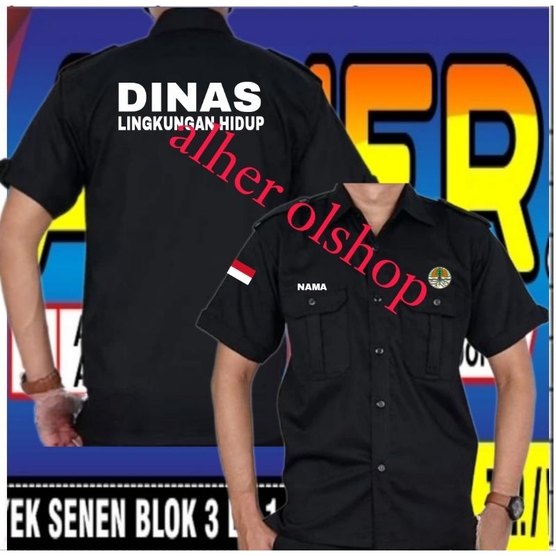 pendek Kemeja dinas lingkungan hidup baju dinas lingkungan hidup Pdh dinas lingkungan hidup kemeja k