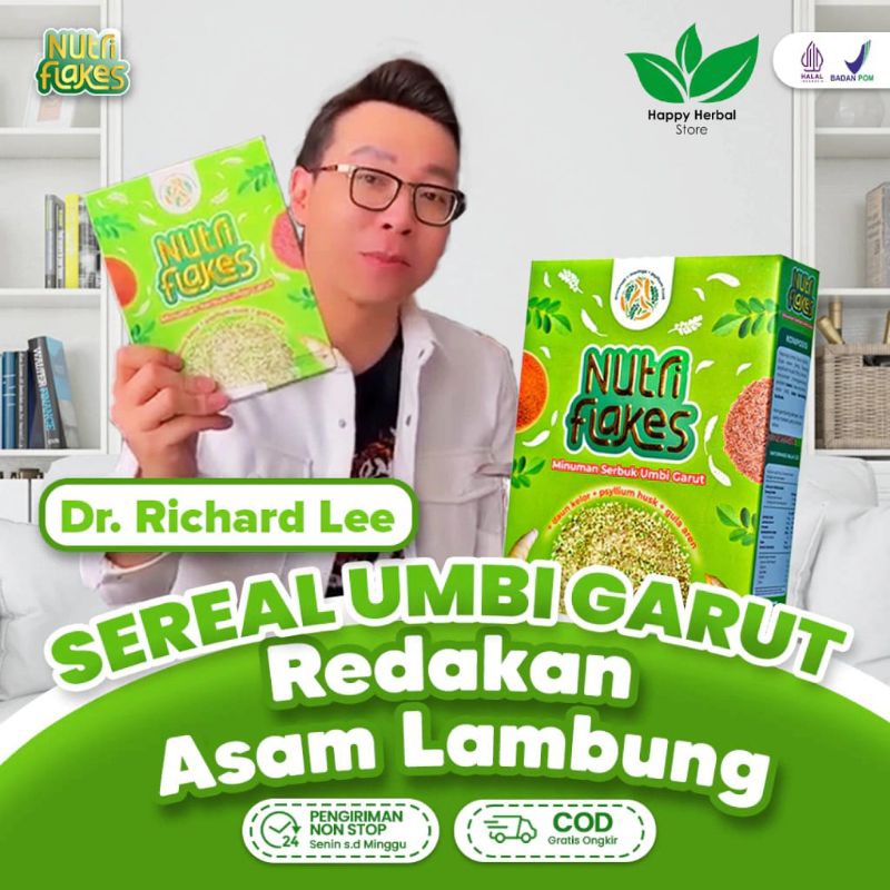 

Nutriflakes Sereal - Sereal Ekstrak Daun Kelor Umbi Garut Solusi Atasi Asam Lambung Maag