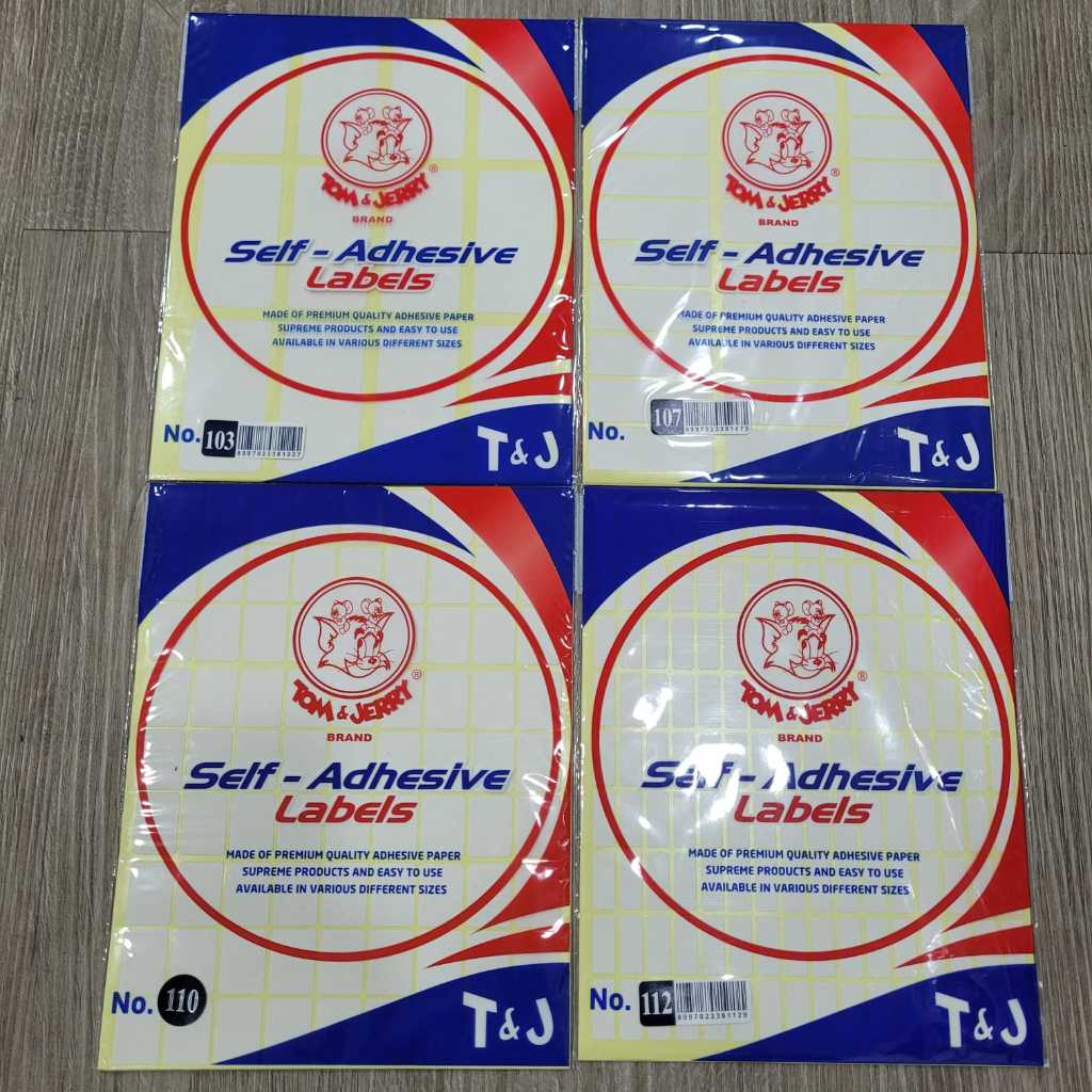 

Sticker Label Undangan / Self Adhesive Labels Merek Tom & Jerry No. 103, 107, 110 & 112