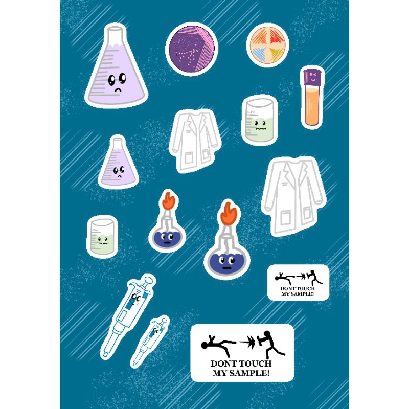 

Sticker Laboratorium Bakteri Jaga Laut Plankton