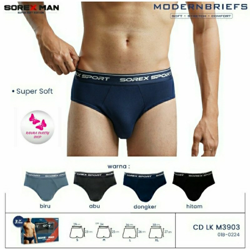 1 PCS - Sorex CD M3903 , M3907 CD Sport Pria Super Soft