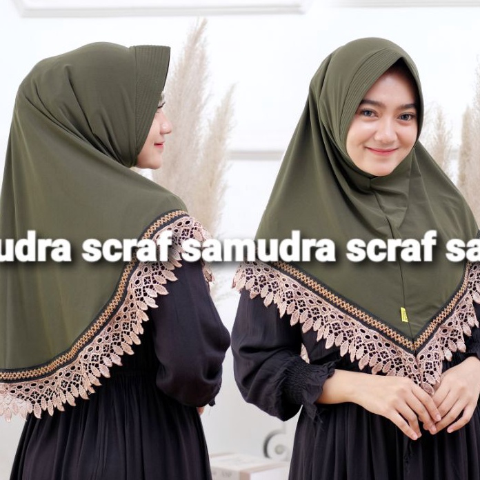 Terlaku HIJAB JERSEY IZZA BERGO INSTAN RENDA ZIGZAG PED POLOS