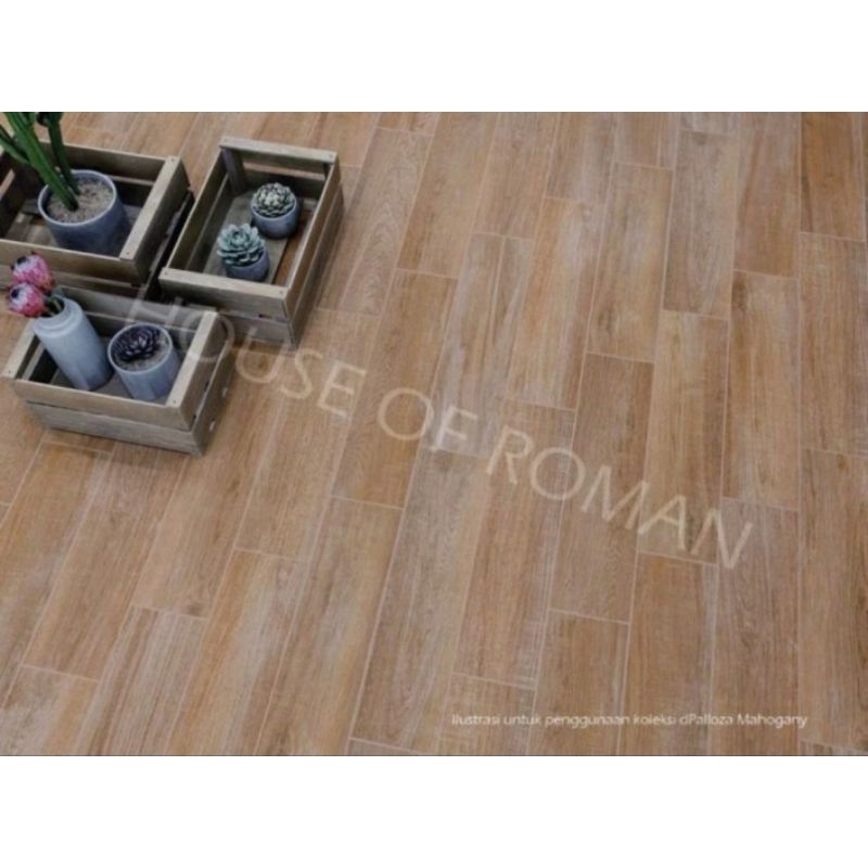 Roman Granit 60x15 GT612230R dPalloza Mahogany Kayu Coklat.Matte Halus/ GT612230R dPalloza Mahogany/