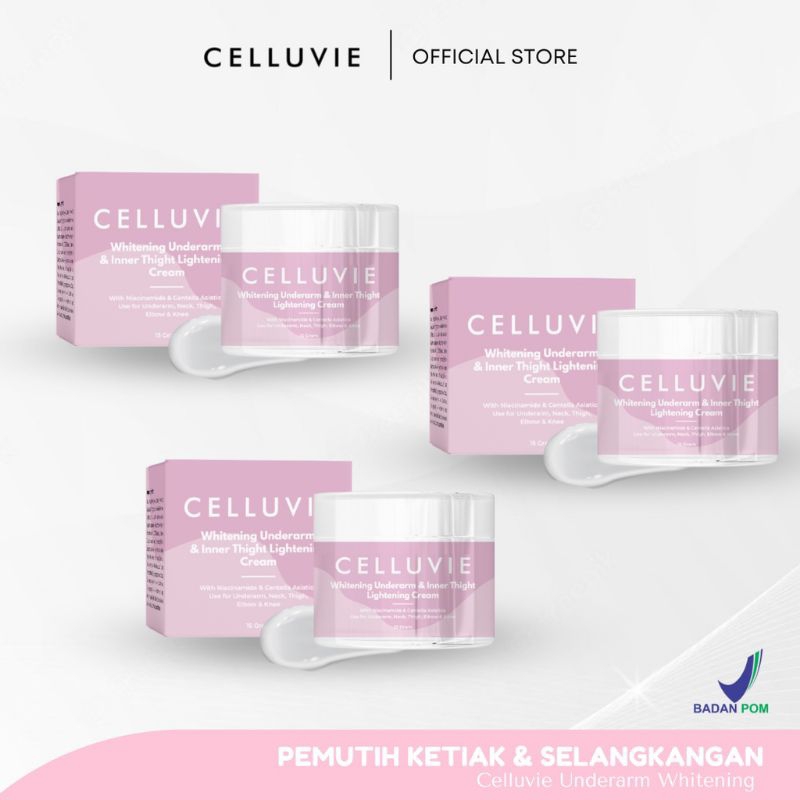 Pemutih Ketiak & Selangkangan CELLUVIE Underarm Whitening Ketiak Cerah & GLOWING