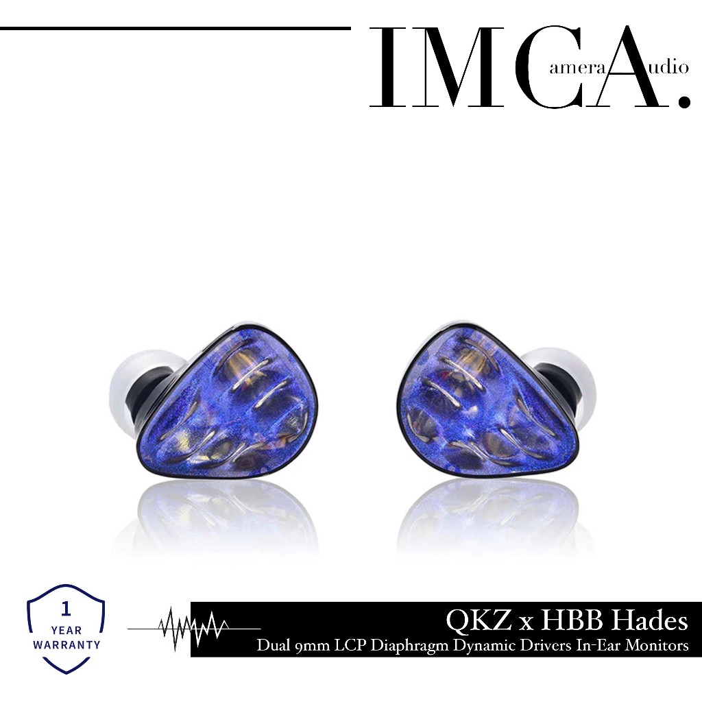 QKZ x HBB HADES / QKZ HBB HADES Dual 9mm LCP Diaphragm Dynamic Drivers In Ear Monitor IEM Earphone H