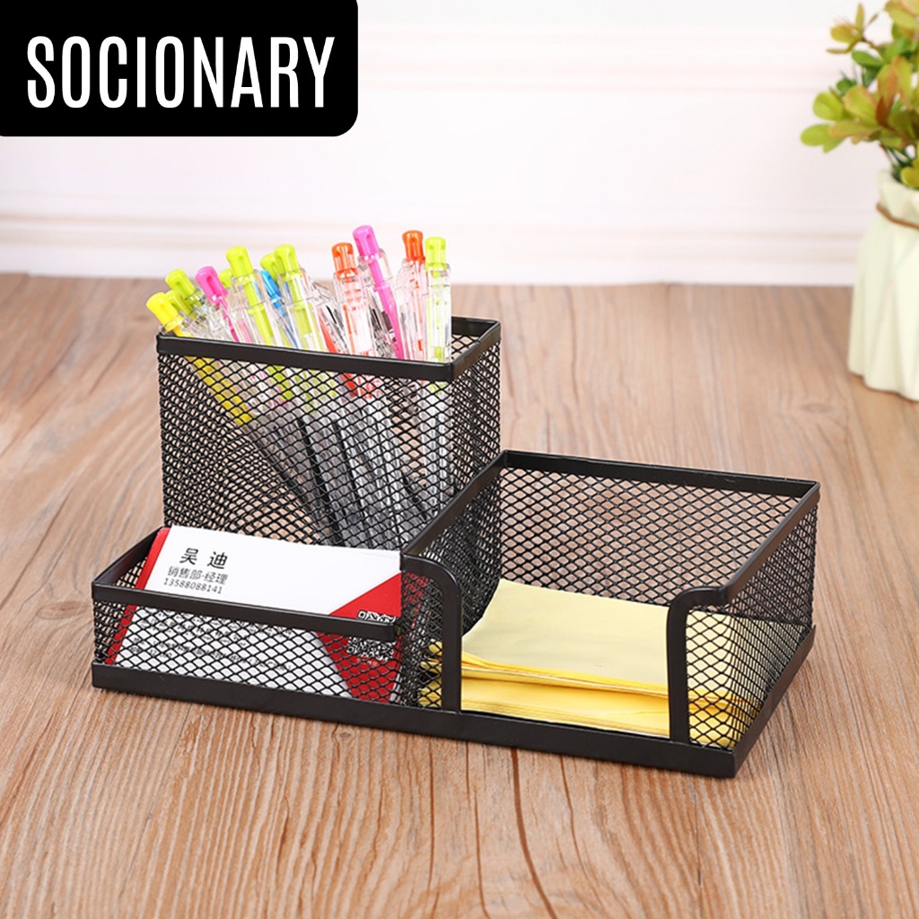 Organizer Meja Minimalis Rak Alat Tulis Kantor Aesthetic Bahan Berkualitas