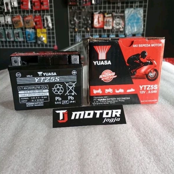 Aki Kering Yuasa YTZ5S Original Kharisma Supra X125 Spin Beat Vario Revo Absolute Vixion