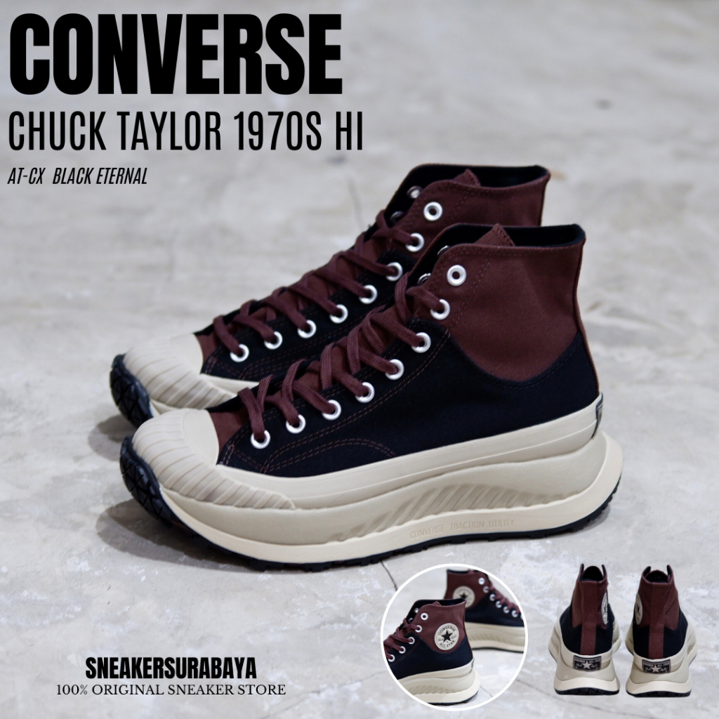 CONVERSE CHUCK TAYLOR AT CX 1970S HI BLACK ETERNAL