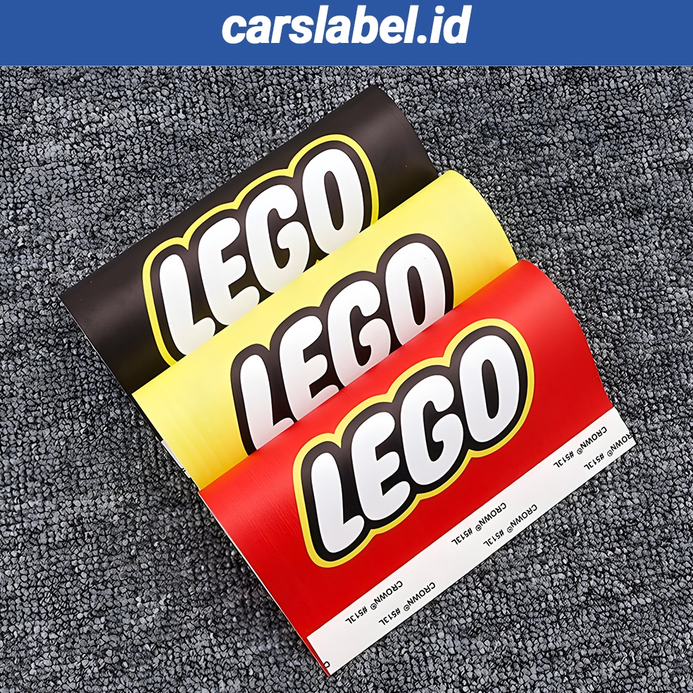

BRP924 HOT LEGO Label Tag Mobil Variasi Penutup Pintu Bagasi Hiasan Stiker Lego Mobil Viral