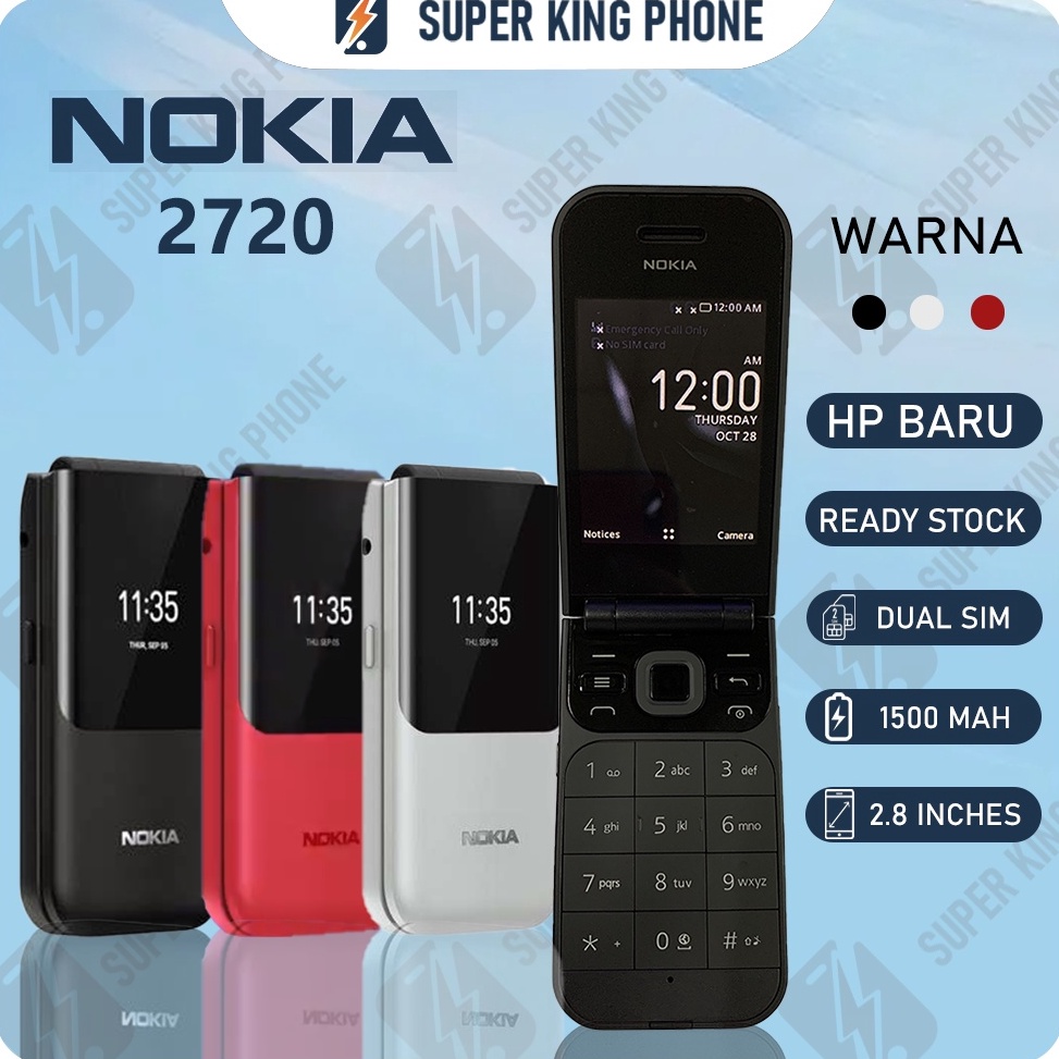 SIAP KIRIM NOKIA 272 FLIP Phone 2G DUAL SIM GARANSI HP JADUL NOKIA JADUL LIPAT