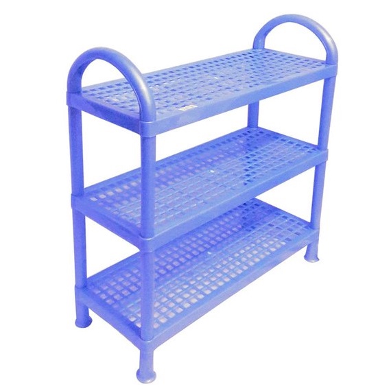 HARGA BERSAHABAT Rak Sepatu 3 n Plastik Rak Besar Tempat Sandal Rak Sepatu Kokoh Plastik