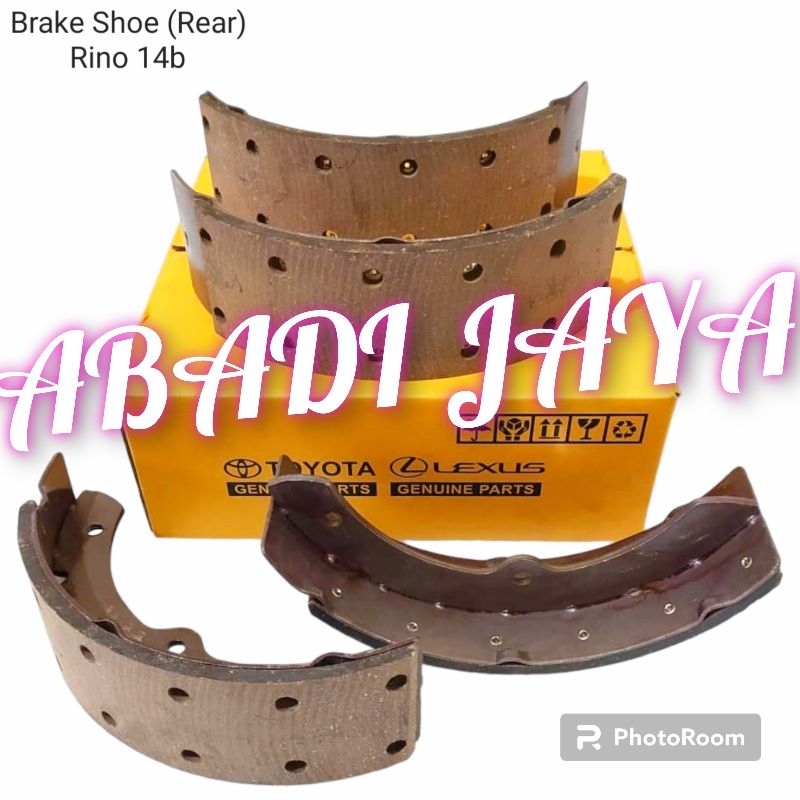 BRAKE SHOE KAMPAS REM BELAKANG TOYOTA DYNA SAURUS RINO 14B 115ET ORIGINAL