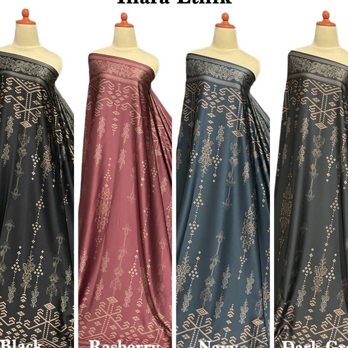 PROMO MURAH kain arm silk ecoprint dan etnik kain meteran