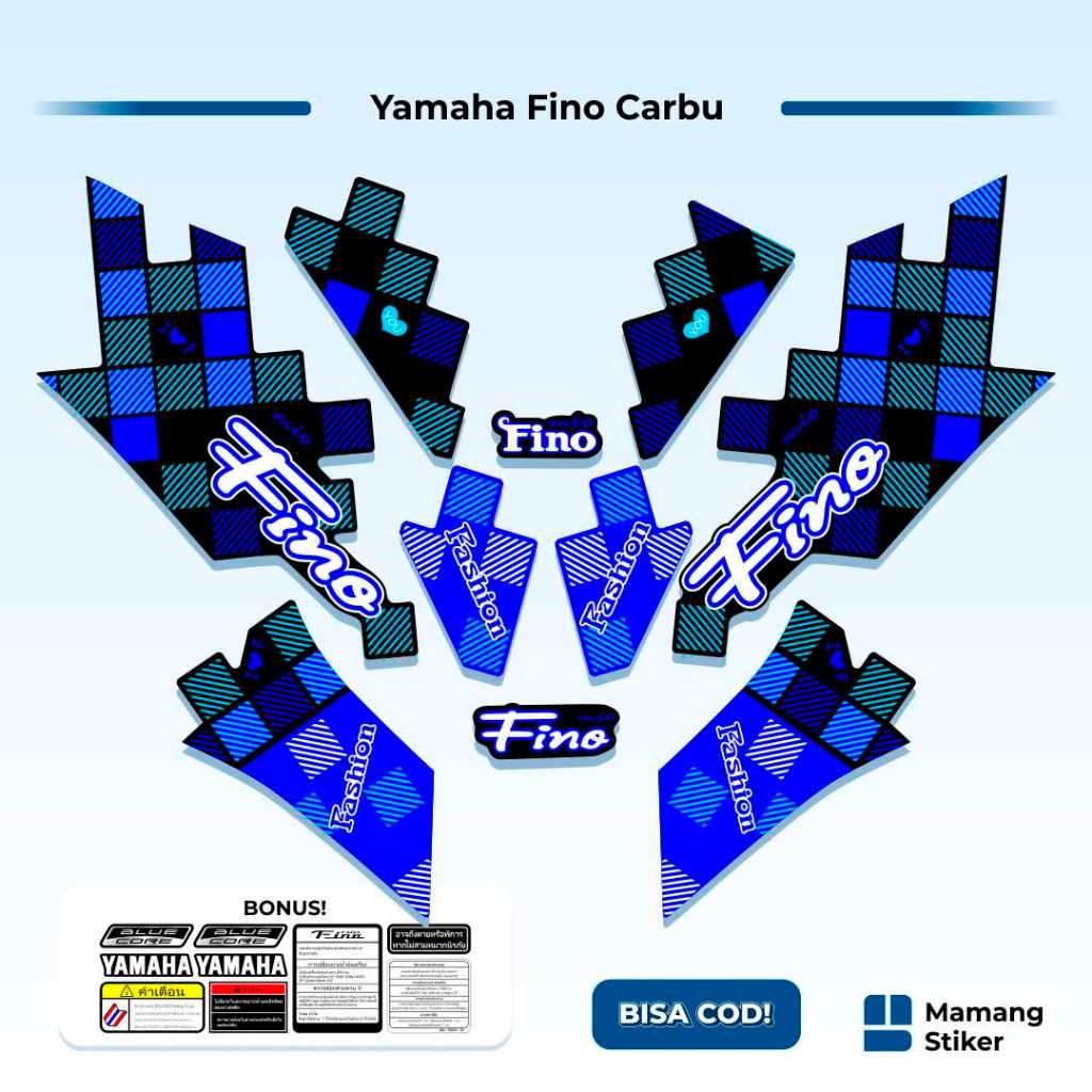 Striping Fino Karbu Classic Variasi (23) Thailand Vietnam 2012 2013 Full Body 125 Fino Lama