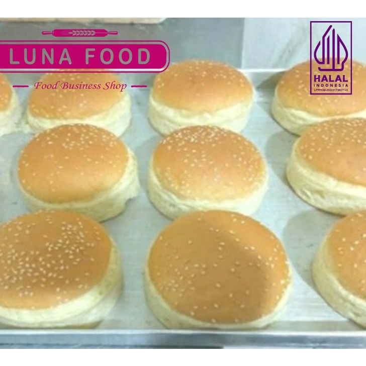 

Ready Stok PREMIUM kualitas Hotel Roti Burger Besar Wijen 12cm isi 1pcs