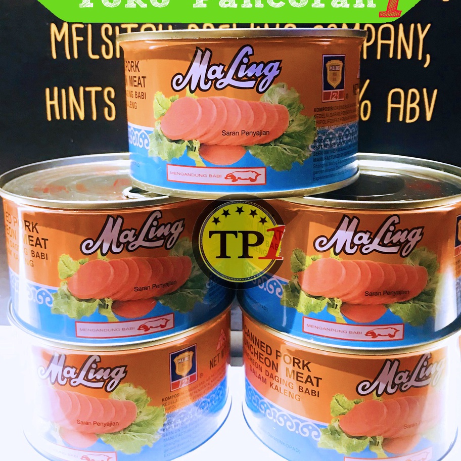 

55 COD Maling TTS 397gr Luncheon Pork Meat Ma Ling Ham Daging Babi Maling NON HALAL