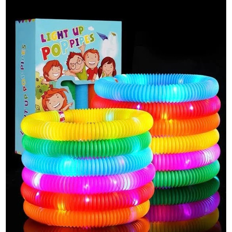 Mainan lampu Stick Pipa Selang Fidget Toys